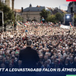 Orbán Viktor beszédet mond a több százezres tömeg előtt