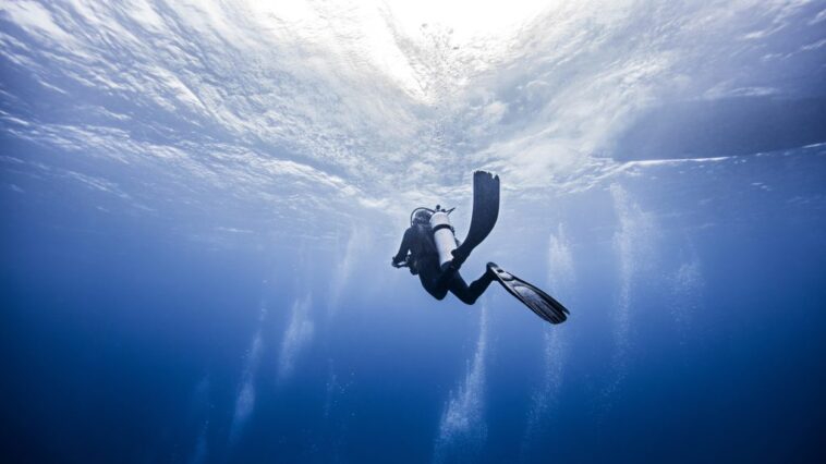 Ebbe a szállodába búvárok viszik a pizzát