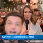 Megtámadták a Hír Tv stábját Magyar Péter tüntetésén – videó