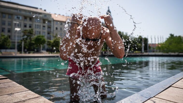 Öt vármegyére is harmadfokú figyelmeztetést adtak ki a hőség miatt