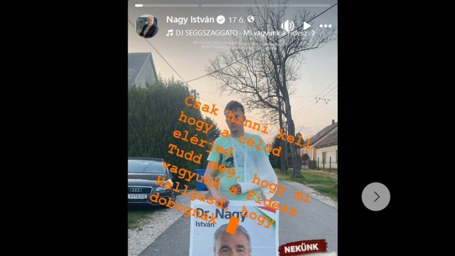 DJ SEGGSZAGGATO nótájával és egy törött karú plakátgyűjtővel búcsúzik Nagy István agrárminiszter